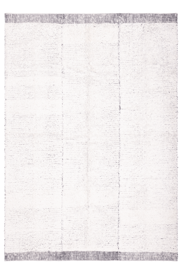 Black Shaggy Wool Rug