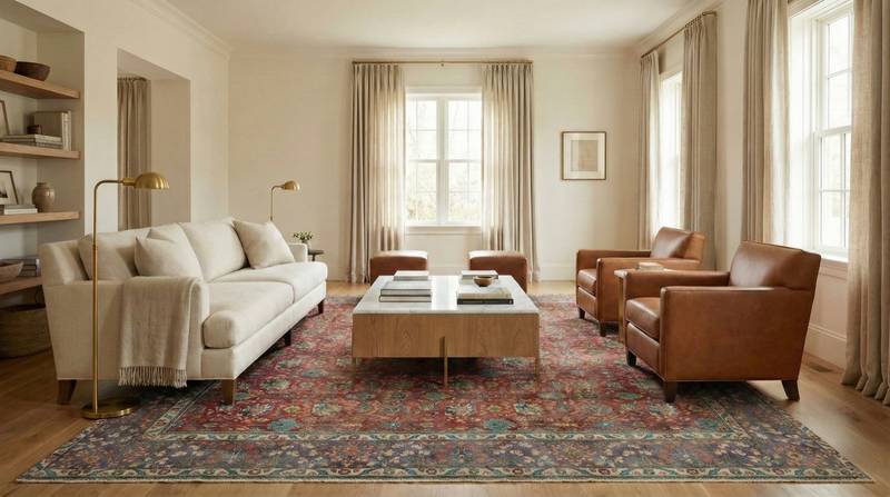 How to Style Vintage Rugs in a Modern Home