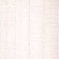 White rug with a brown border on a white background