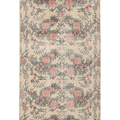 Vintage Isparta Turkish Runner Rug 3x6 ft — Beige & Pink Floral