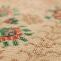 Vintage Isparta Turkish Area Rug 4x7 ft — Beige & Brown Floral