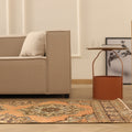 Vintage Konya Turkish Runner Rug 3x12 ft — Orange & Brown Floral