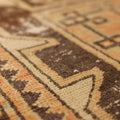 Vintage Malatya Turkish Runner Rug 3x10 ft — Orange & Beige Distressed