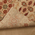 Vintage Isparta Turkish Runner Rug 2x8 ft — Beige & Red Floral