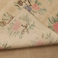 Vintage Manisa Turkish Runner Rug 2x9 ft — Beige & Pink Floral