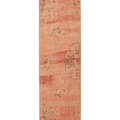 Vintage Isparta Turkish Runner Rug 2x10 ft — Orange & Beige Distressed