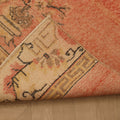 Vintage Isparta Turkish Runner Rug 2x10 ft — Orange & Beige Distressed