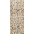 Vintage Manisa Turkish Runner Rug 2x8 ft — Beige & Green Floral