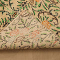 Vintage Manisa Turkish Runner Rug 2x8 ft — Beige & Green Floral
