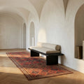 Persian Style Runner Rug in a styled room