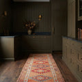 Persian Style Runner Rug in a styled room