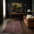 Persian Style Runner Rug in a styled room