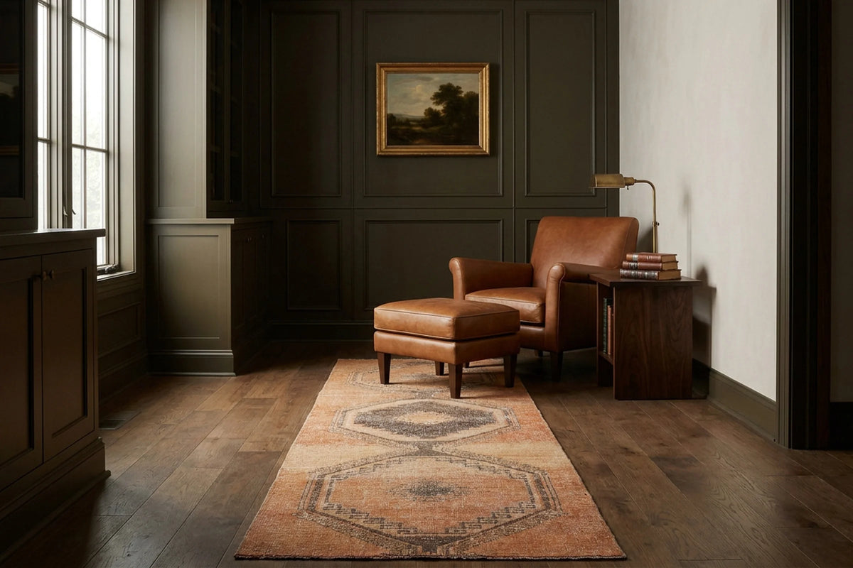 Turkish Runner Rug in a styled room