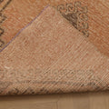 Vintage Malatya Turkish Runner Rug 3x12 ft — Orange & Brown Geometric (No. 21109)