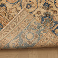 Vintage Isparta Turkish Runner Rug 2x10 ft — Orange & Blue Floral