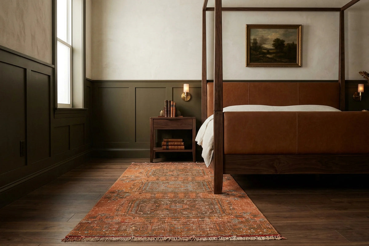 Turkish Runner Rug in a styled room