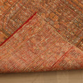 Vintage Konya Turkish Runner Rug 2x11 ft — Orange & Brown Geometric