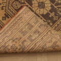 Vintage Konya Turkish Runner Rug 3x10 ft — Beige & Brown Geometric