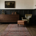 Persian Style Runner Rug in a styled room