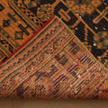 Vintage Konya Turkish Runner Rug 3x11 ft — Orange & Brown Geometric