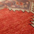 Vintage Konya Turkish Runner Rug 2x11 ft — Red Floral