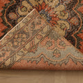 Vintage Konya Turkish Runner Rug 3x12 ft — Red & Brown Floral
