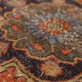 Vintage Konya Turkish Runner Rug 3x12 ft — Red & Brown Floral