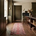 Persian Style Runner Rug in a styled room