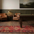 Persian Style Runner Rug in a styled room