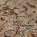 Vintage Isparta Turkish Runner Rug 3x10 ft — Gray Floral