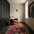 Persian Style Runner Rug in a styled room