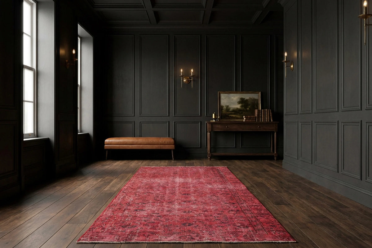 Turkish Runner Rug in a styled room
