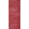 Vintage Isparta Turkish Runner Rug 2x9 ft — Red Overdyed