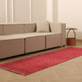 Vintage Isparta Turkish Runner Rug 2x9 ft — Red Overdyed