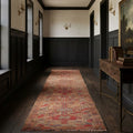 Persian Style Runner Rug in a styled room