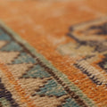 Vintage Manisa Patchwork Runner Rug 3x12 ft — Orange & Beige Patchwork