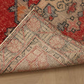 Vintage Niğde Turkish Runner Rug 3x9 ft — Red & Beige maximalist