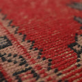 Vintage Niğde Turkish Runner Rug 3x9 ft — Red & Beige maximalist