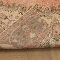 Vintage Isparta Turkish Runner Rug 2x11 ft — Pink & Beige Floral