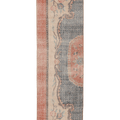 Vintage Isparta Turkish Runner Rug 2x8 ft — Red & Beige Floral