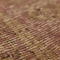 Vintage Malatya Turkish Runner Rug 3x9 ft — Brown & Pink Geometric