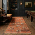 Turkish Runner Rug in a styled room