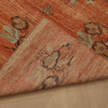 Vintage Malatya Turkish Runner Rug 3x7 ft — Orange Floral