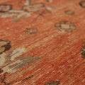Vintage Malatya Turkish Runner Rug 3x7 ft — Orange Floral