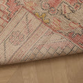 Vintage Niğde Turkish Runner Rug 1x9 ft — Pink & Beige Floral
