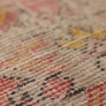 Vintage Niğde Turkish Runner Rug 1x9 ft — Pink & Beige Floral