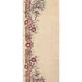 Vintage Isparta Turkish Runner Rug 2x10 ft — Beige & Pink Floral