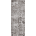 Vintage Isparta Turkish Runner Rug 2x10 ft — Gray Overdyed