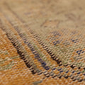 Vintage Konya Turkish Runner Rug 2x11 ft — Orange & Blue Geometric