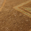 Vintage Malatya Turkish Runner Rug 3x12 ft — Orange & Brown Geometric (No. 23741)